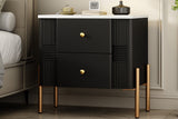 HERIN Modern Nightstand with 2 Storage Drawer