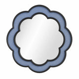 Raffea Scalloped Navy Accent Mirror