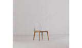 Deco Oak Dining Chair Light Grey - Set Of Two