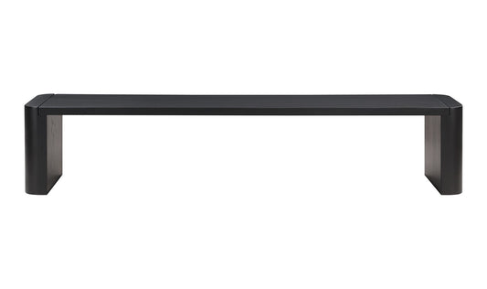 Post Large Dining Bench Black