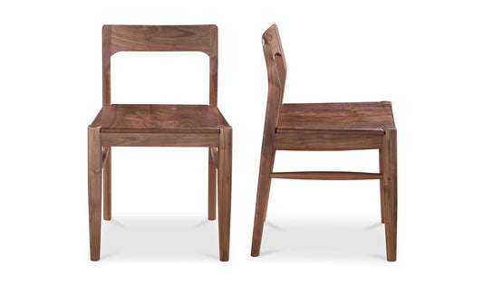 Owing Dining Chair Walnut Brown - Set Of Two