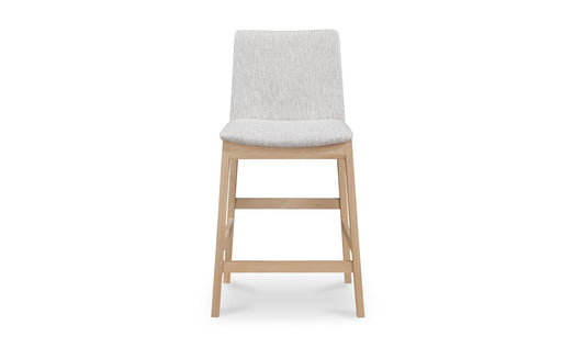 Deco Oak Counter Stool Light Grey