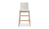 Deco Oak Barstool Light Grey