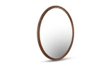 Alcott Oval Mirror Walnut