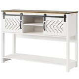 Farmhouse Entryway Table with Storage, 46" Console Table
