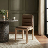 Ellis - Vegan Leather Upholstered Dining Chair (Set of 2) - Natural Base
