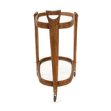 Oval Entertainment Bar Cart
