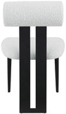 Dario - Boucle Dining Chair With Black Frame (Set of 2)
