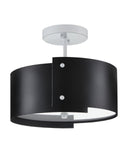 Ritsu Black Semi-Flush Mount