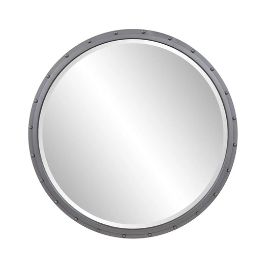 Fordham Round Industrial Mirror