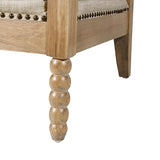Padded Armchair Classic Farmhouse Style Accent Chair *