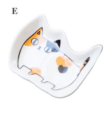 Japanese Cat Ceramic Tiny Plate Seasoning Dish