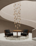 Glace Mirror 36-Light Round Multi-Drop Pendant