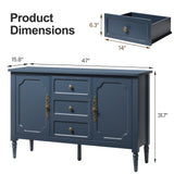 Buffet Sideboard Cabinet with 2 Doors & 3 Drawers