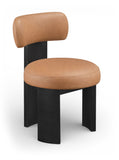 Atelier - Vegan Leather Upholstered Dining Chair (Set of 2) - Black Frame