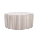 Indoor/Outdoor Universal Round Ottoman Dune Sand Cover Only