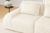 LAURENT 146" 4-Seater Sofa with 2 Ottomans