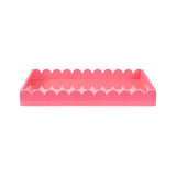 Rectangle Scalloped Riviera Tray - Pink
