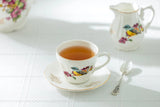 Spring Flowers Bird Mini Porcelain Tea Cup Set