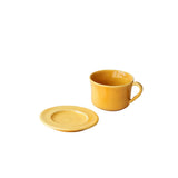 Glossy Ceramic Teacup & Saucer Set