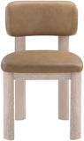 Paloma - Vegan Leather Upholstered Dining Chair (Set of 2) - Tan / Rich Natural