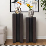Bertoia Black Wooden Display Pedestal- Tall