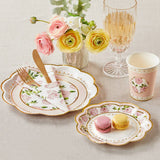 Pink Floral Tea Party 62 Piece Tableware Set (16 Guests)