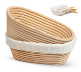 Rattan Sourdough Proofing Basket Set