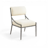 Bastille - Upholstered Dining Side Chair (Set of 2) - Silver Frame