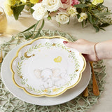 Elephant Baby Shower 9 Inch Paper Plates Set of 16