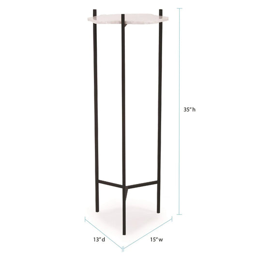 Albeta Marble Pedestal Tall