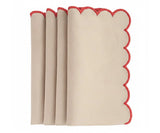 Scalloped Linen Napkins