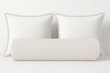 Ticking Stripe Velvet Bolster Pillow Cover
