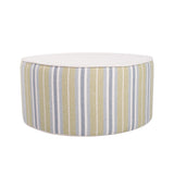 Indoor/Outdoor Universal Round Ottoman Dune Moss Cover Only