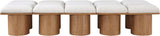 Pavilion - 10 Piece Modular Bench With Brown Base