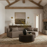 Avanti - 104" Chenille Fabric Upholstered Sofa