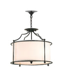 Cachet Black Semi-Flush Mount