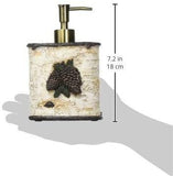 Birch Pinecone 4PC Bath Countertop Accessory Set, 4 MOQ