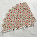 Printed Scalloped Christmas Tree Skirt