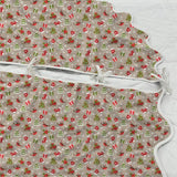 Printed Scalloped Christmas Tree Skirt
