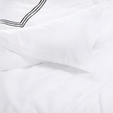 400TC Triple Embroidery Cotton Sateen Solid Bedding Bundle