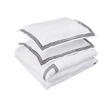 400TC Triple Embroidery Cotton Sateen Solid All-In Bedding Bundle