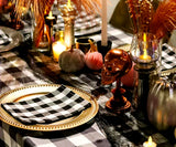 Black and White Checkered Napkins
