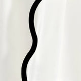 400TC Applique Scalloped Embroidery Cotton Curtain (Set Of 2)