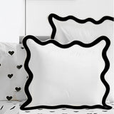 400TC Applique Scalloped Embroidery Cotton Euro Sham