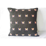 Butterfly Embroidery Pillow Cover (Set of 1)