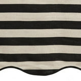 Scalloped Edge Tablecloth - Striped