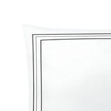 400TC Cotton Classic Embroidery Sateen Solid Duvet Cover Set