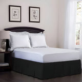 400TC Cotton Sateen Velcro Detachable Pleated Bed Skirt