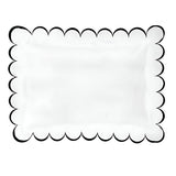 Allena 400TC Cotton Scallop Embroidery Sateen Solid Pillow Sham